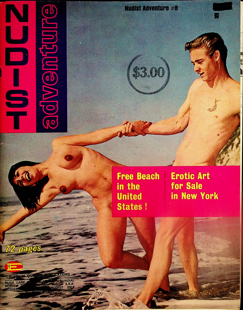 Nudist Adventure Magazine  Free Beach In The United States!  #8 1966   by Elysium   100824lm-p