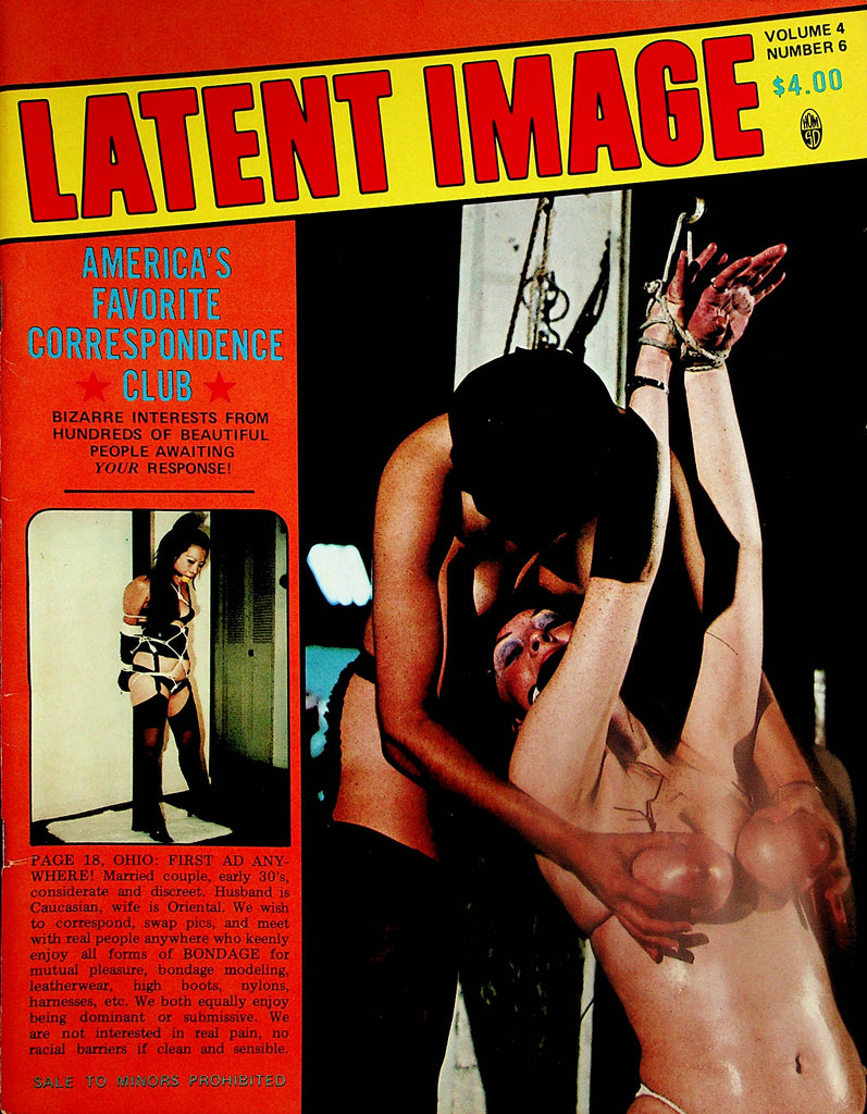 Latent Image Fetish Contact Magazine   vol.4 #6  1976  by HOM   032924lm-p