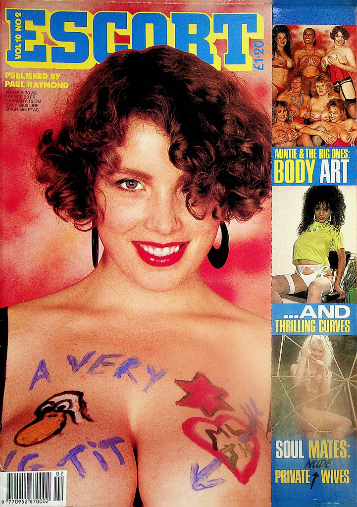 Escort Magazine  Covergirl Milly / Body Art  vol.10 #2 1989  Paul Raymond    030425lm-p