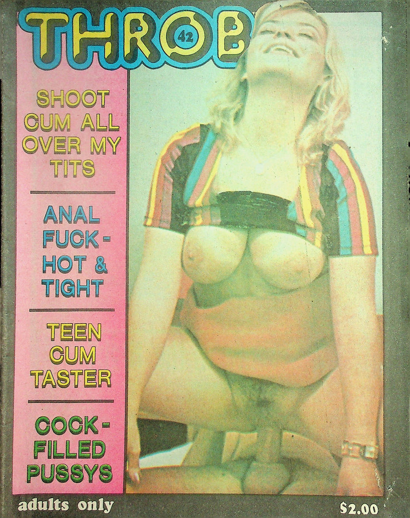 Throb Newspaper Magazine  Shoot Cum All Over My Tits  #42    1970's    101226lmp-GSC