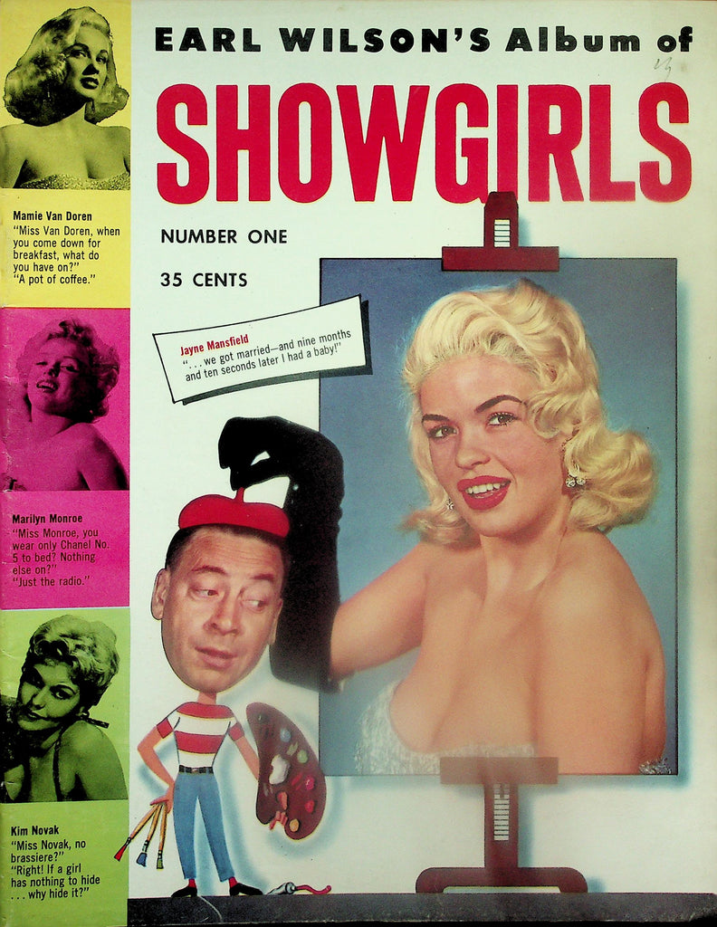 Showgirls Magazine  Jayne Mansfield, Marilyn Monroe, Kim Novak, Mamie Van Doren  #1 1956   122125lmp