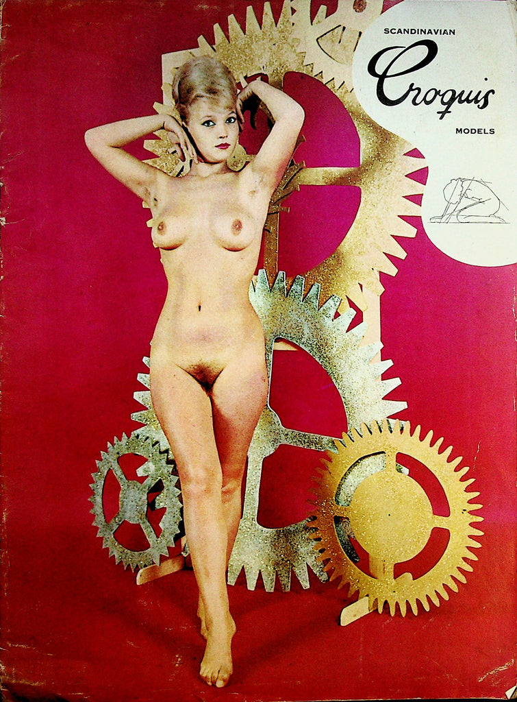 Scandinavian Croquis Models Vintage Magazine  Nude Modeling  1960's      051123lm-p