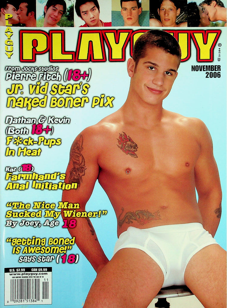 Playguy Gay Magazine  Cover Guy Pierre Fitch From Jock Studios   November 2006     031426lmp