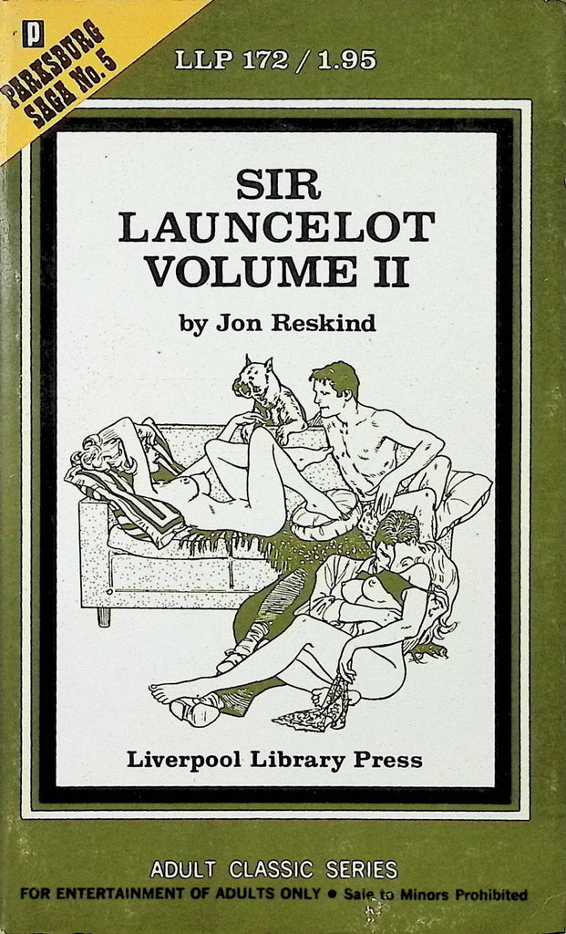 Sir Lancelot Volume 2 by Jon Reskind LLP/172 1970 Liverpool Library Adult Erotic Paperback Novel-060424AMP