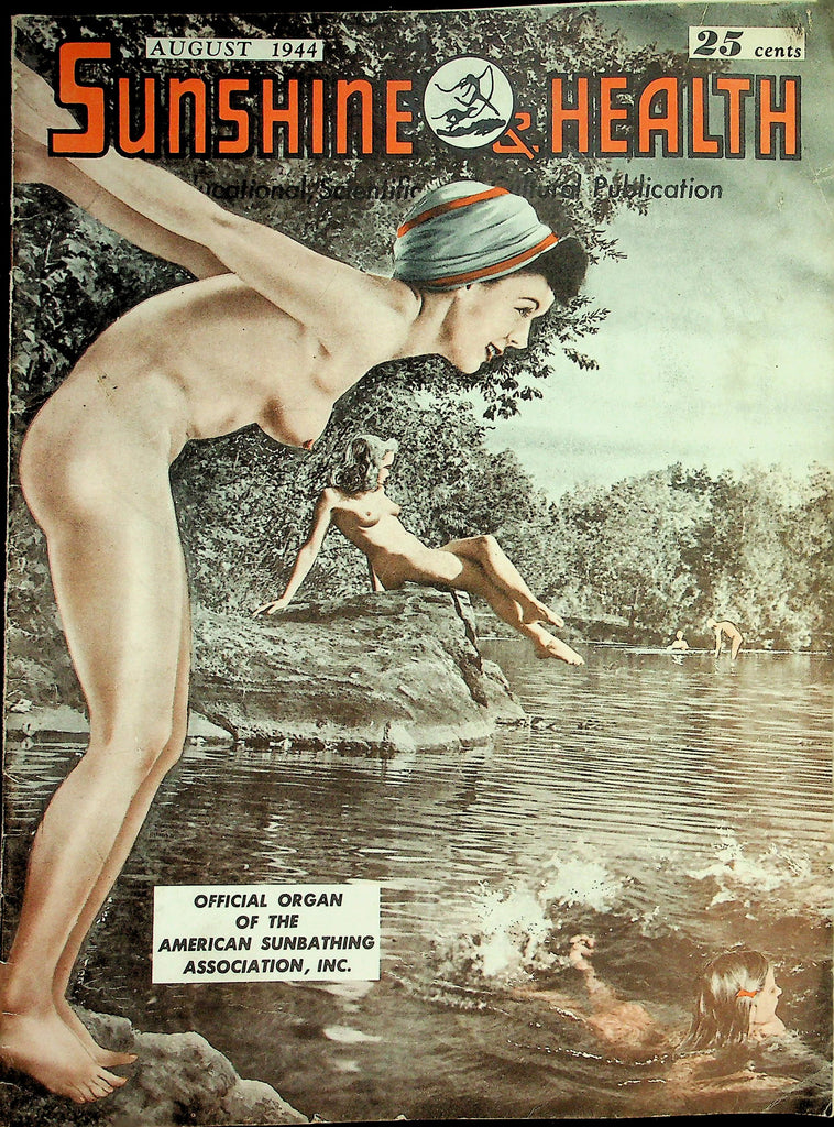 Sunshinne & Health Nudist Magazine  Nudism In Art & Photography  August 1944   072426lmp-GSC