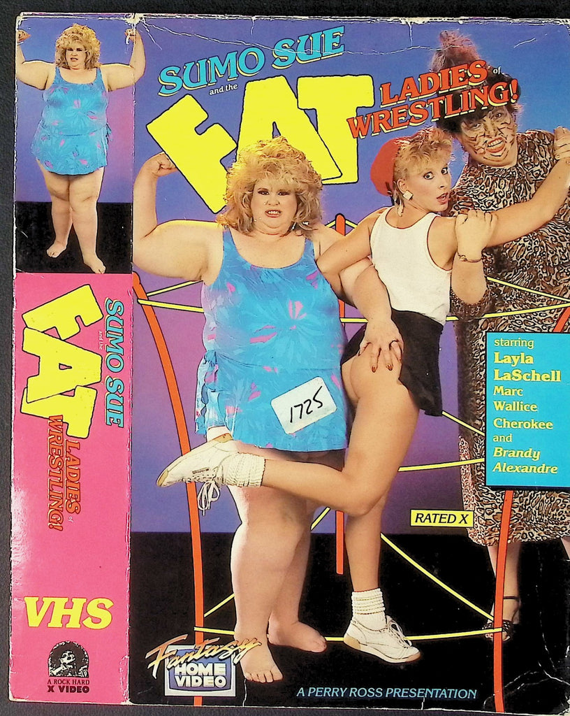 Sumo Sue and the Fat Ladies of Wrestling! Layla LaSchell Marc Willice Cherokee Adult VHS Fantasy Home Video Perry Ross 032426AKVHS