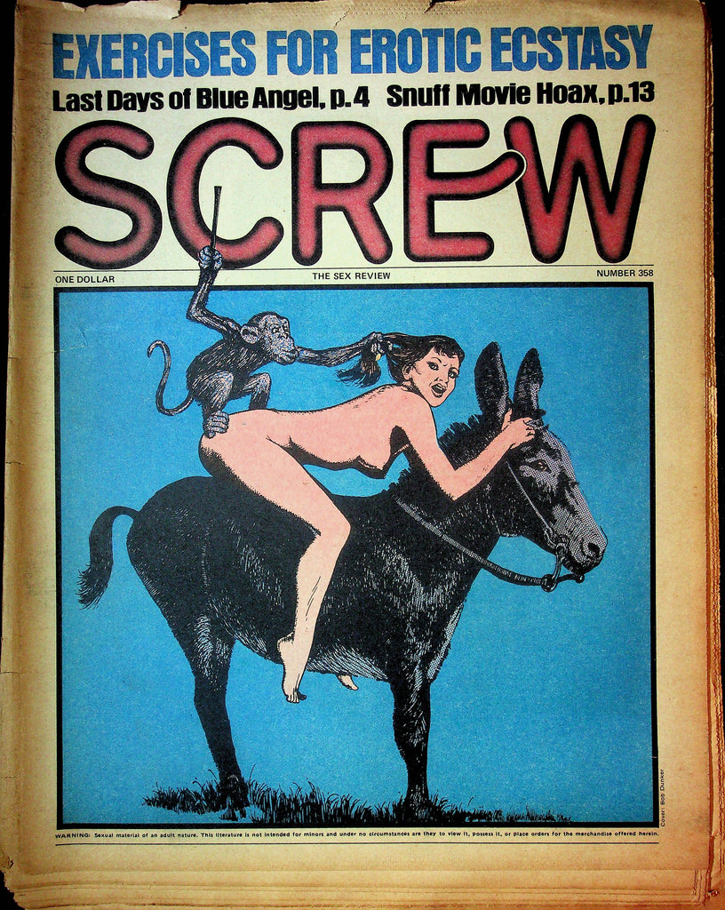 Screw Men's Newspaper Exercises For Erotic Ecstasy No.358 January 12 1976 061124OSRP