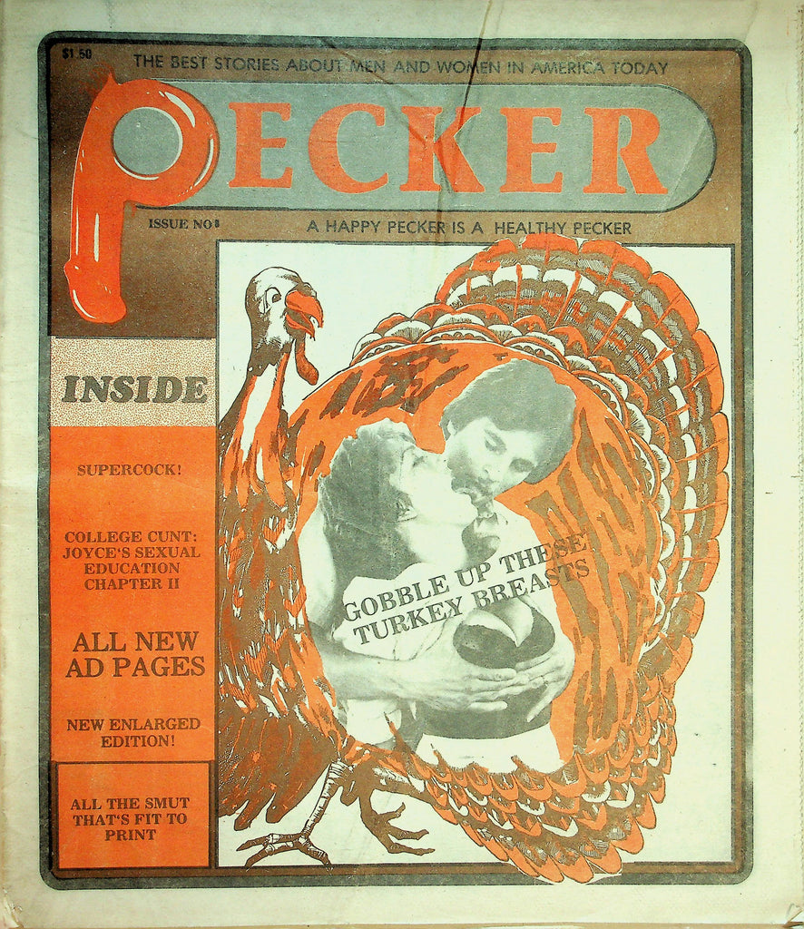 Pecker Adult Newspaper  Gobble Up These Turkey Breasts!  #8  1980's   090726lmp-GSC