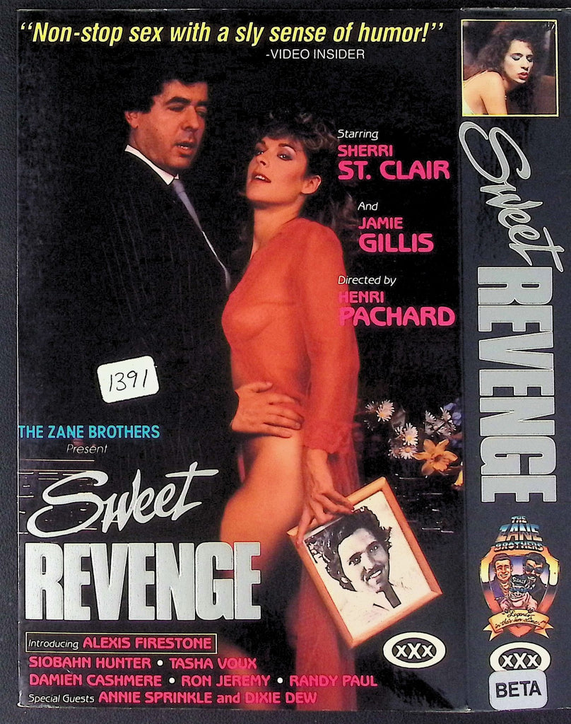 Sweet Revenge with Alexis Firestone Siobahn Hunter Tasha Voux Adult VHS The Zane Brothers 051226AKVHS2