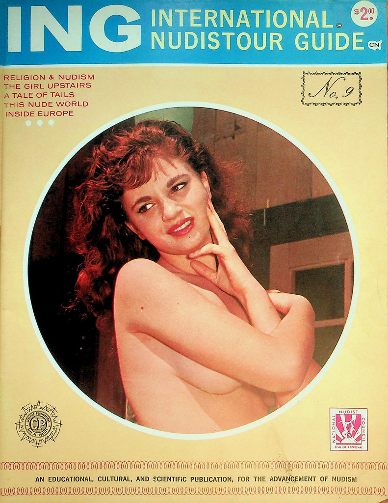 ING International Nudistour Guide Magazine  Religion & Nudism / The Girl Upstairs  #9 1960   070626lmp-GSC