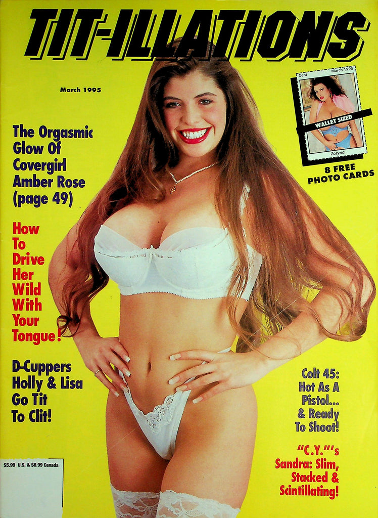 Tit-illations Magazine Covergirl Amber Rose / Colt 45  w/cards March 1995   082426lmp-GSC