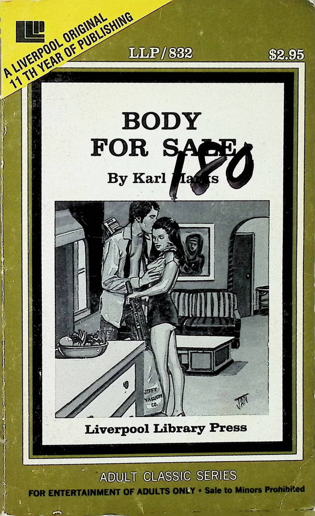 Body for Sale by Karl Marks LLP/832 Liverpool Library Press 1979 Adult Erotic Paperback Novel-053024AMP