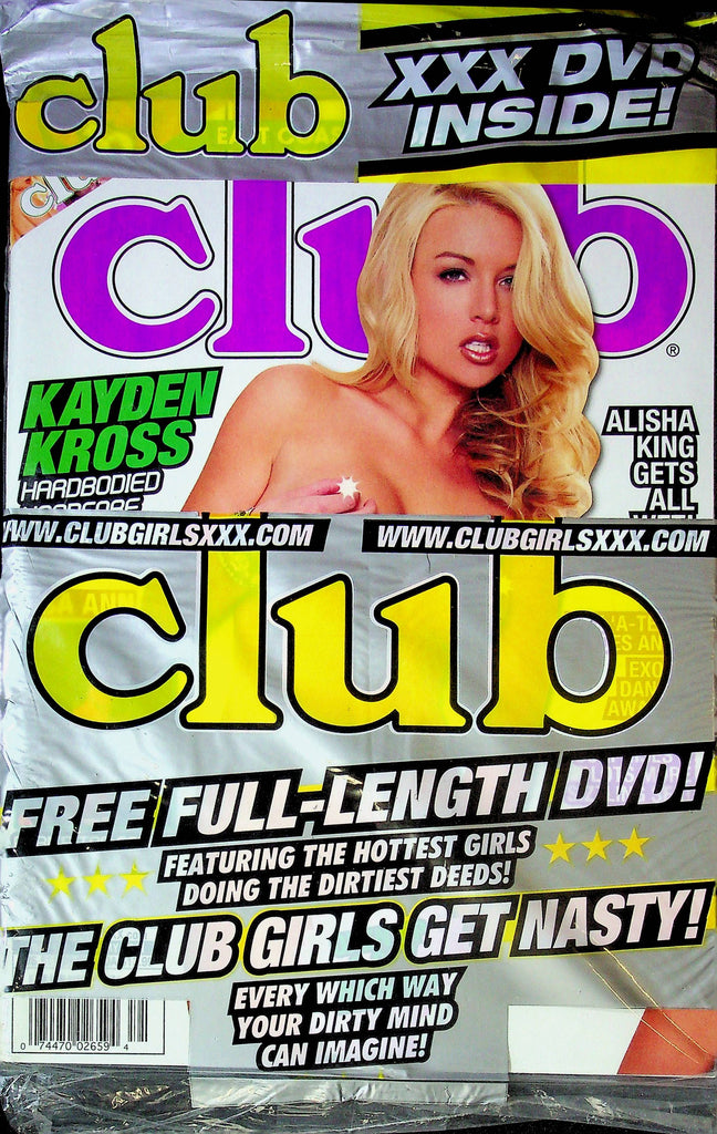 Club Magazine Kayden Kross & Alisha King January 2011 SEALED W/DVD  040124RP
