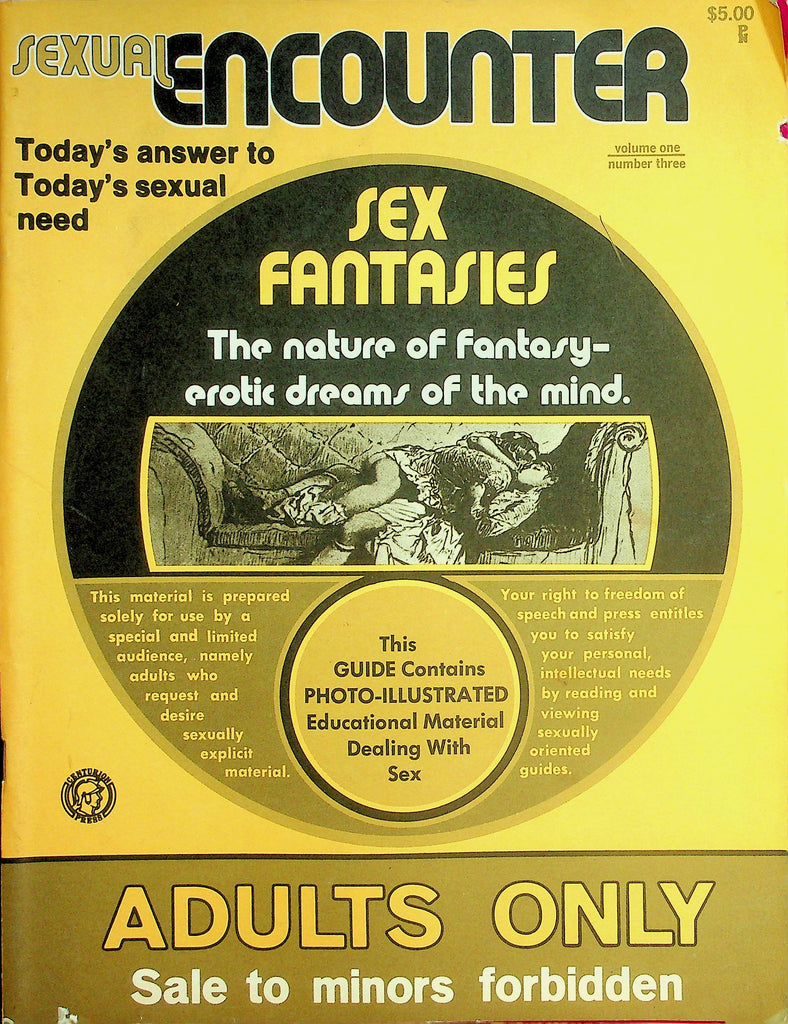 Sexual Encounter Magazine    Sex Fantasies: Nature Of Fantasy-Erotic Dreams Of The Mind  vol.1 #3 1972  050926lmp