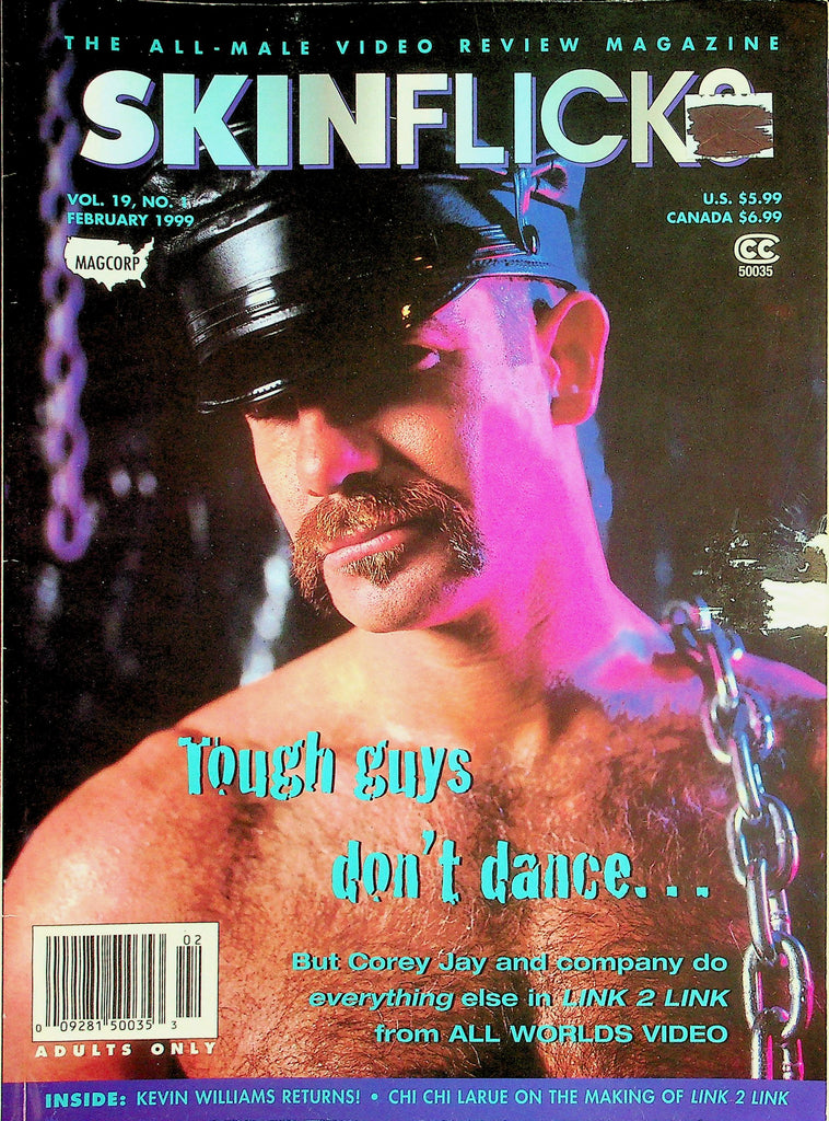 Skin Flicks Gay Magazine  Cover Guy Corey Jay  February 1999    Magcorp     041726lmp