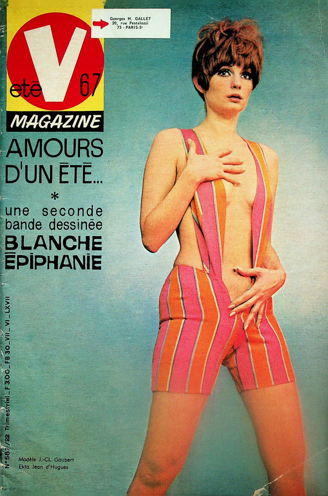 V Adult Comic French International Vintage Magazine  #587  1967   091725lm-p
