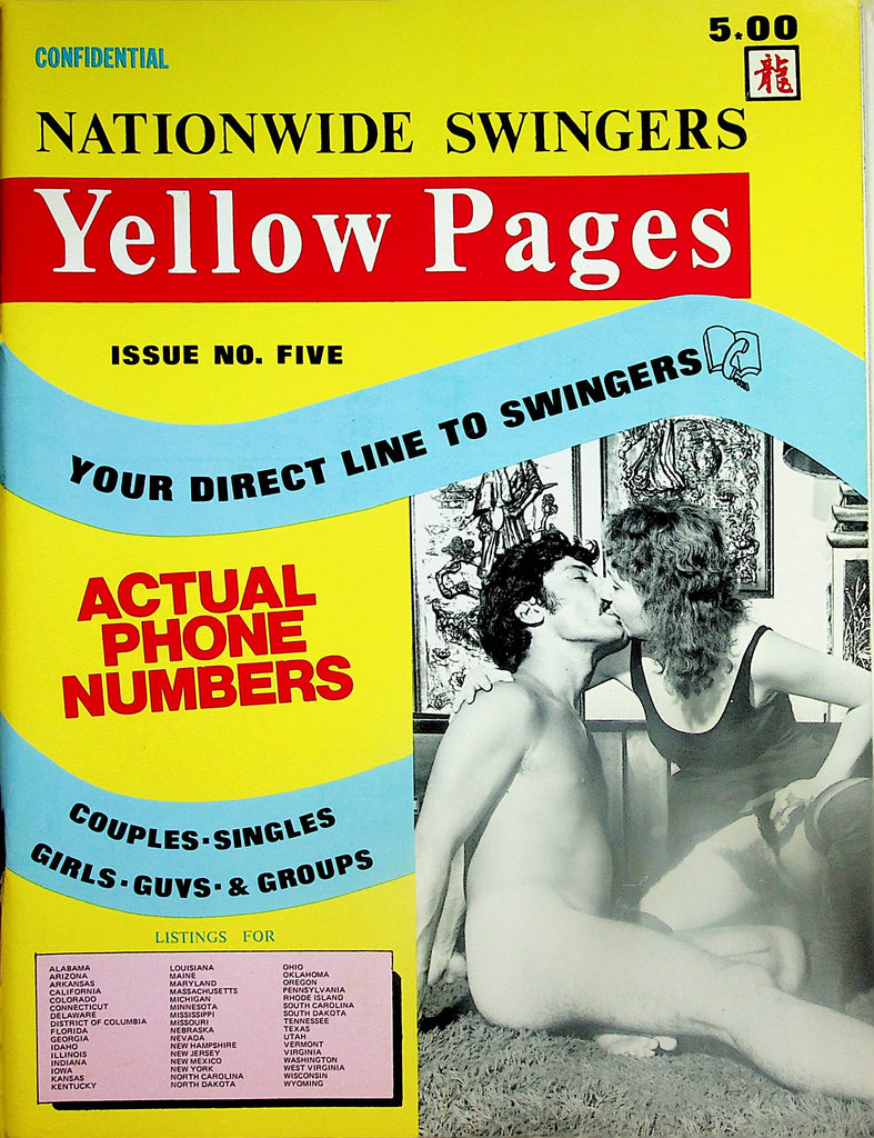 Nationwide Swingers Yellow Pages Contact Magazine  Couples, Singles, Girls, Guys and Groups  #5 1970's      032724lm-p2