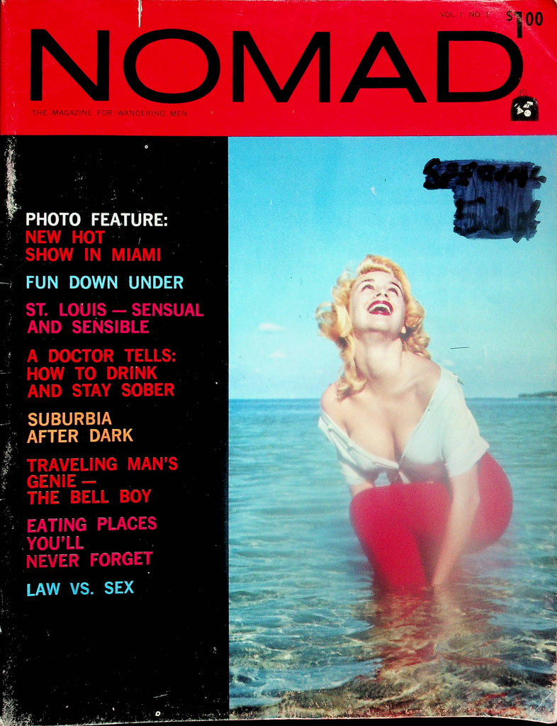 Nomad Vintage Magazine  Girl Of The Month Nona Van Tosch  vol.1 #1  1961    101425lm-p