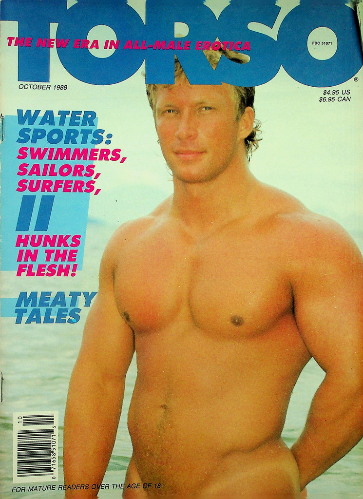 Torso Gay Magazine  Water Sports: Swimmers, Sailors & Surfers  October 1988     122525lmp
