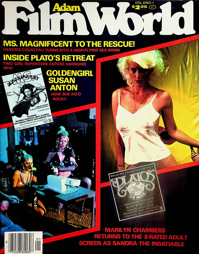 Adam Film World Magazine  Seka, Marilyn Chambers, Susan Anton and More!vol.8 #1  1980   063024lm-p