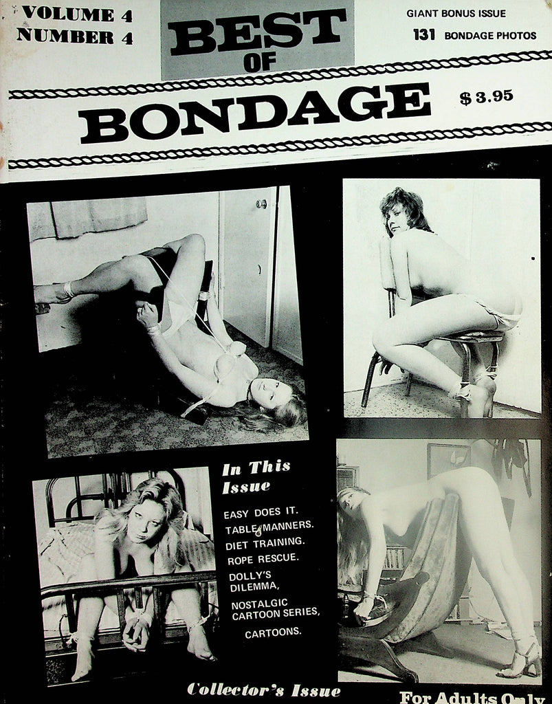 Best Of Bondage Magazine   Dolly's Dilemma / Rope Rescue  vol.4 #4 1970's     110424lm-p