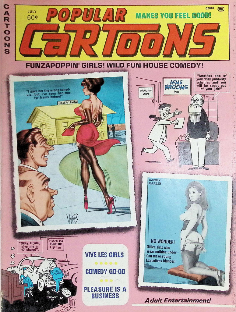Popular Cartoons Magazine July 1976 Funzapoppin Girls Wild Fund House Comedy 092126LLP