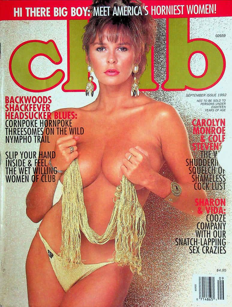 Club Magazine Ft. Carolyn Monroe & Cole Stevens September 1992 022125RP