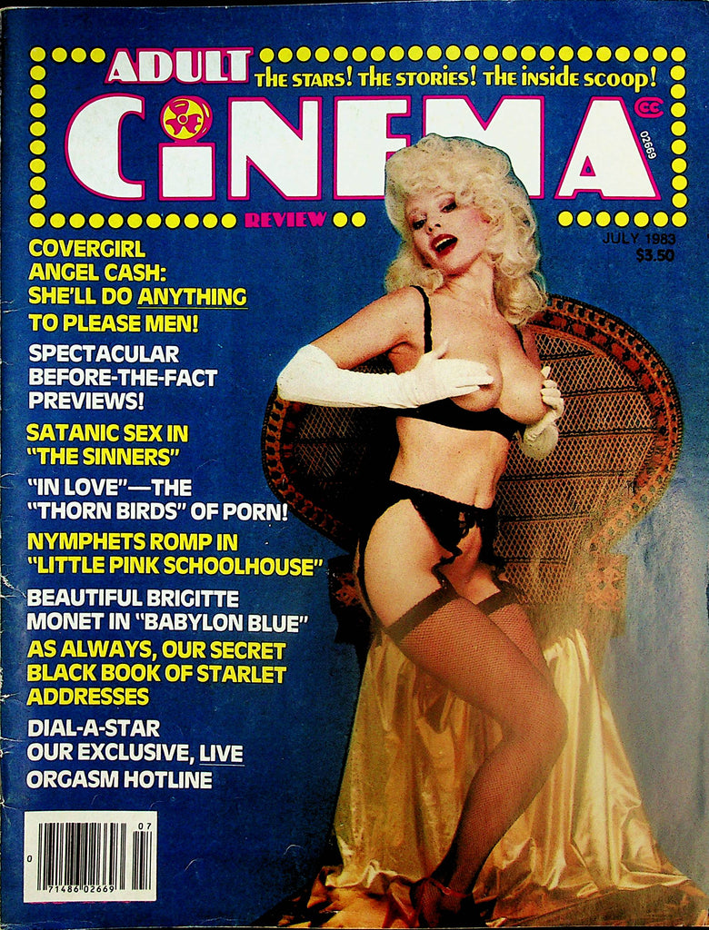 Adult Cinema Review Magazine  Covergirl Angel Cash / Brigitte Monet   July 1983        121024lm-p