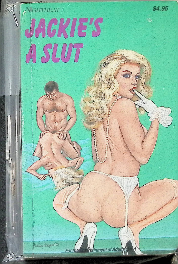 Jackie's a Slut NT-135 1990s Night Heat Star Distributors Adult Erotic Paperback Novel-071524AMP