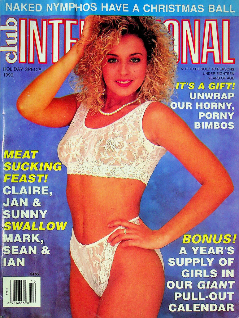 Club International Men's Magazine Claire & Jan Holiday Special 1990 061724RP