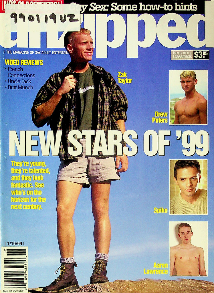 Unzipped Gay Magazine Ft. Zak Taylor & Drew Peters January 1999 091525RP-