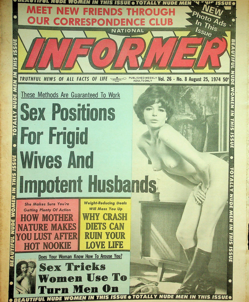 National Informer Adult Newspaper   Sex Positions For Frigid Wives And Impotent Husbands August 25, 1974       090626lmp-GSC