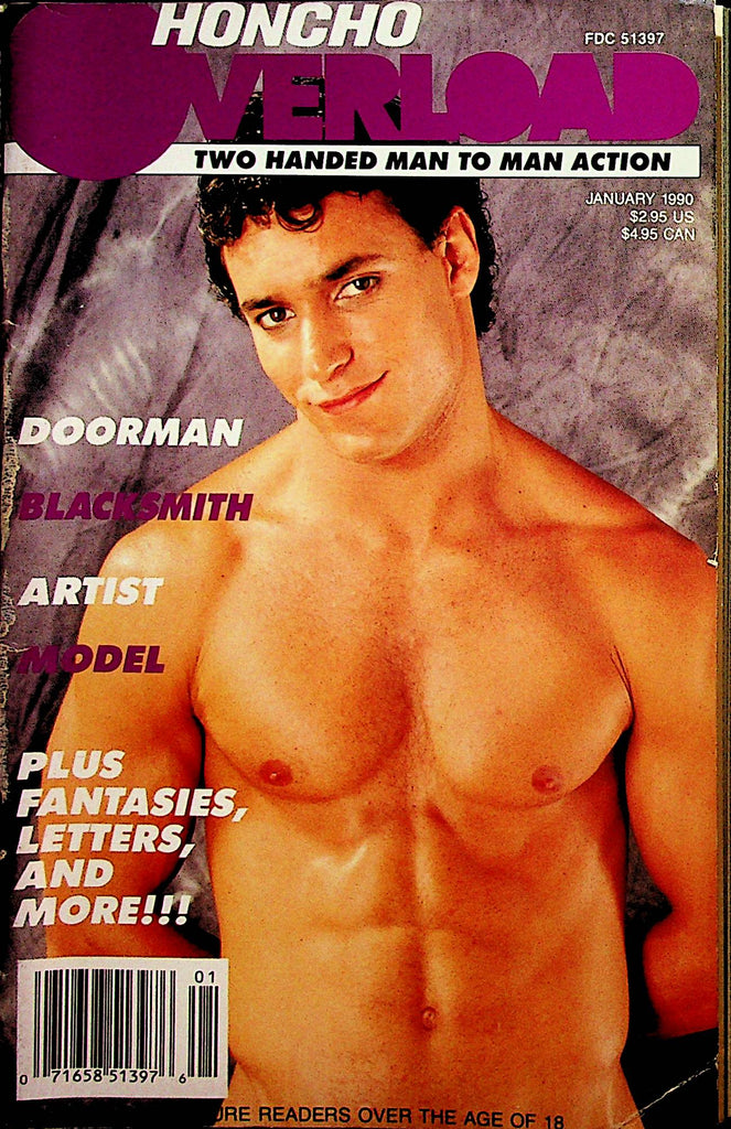 Honcho Overload Gay Digest   Doorman / Blacksmith  January 1990      090923lm-p