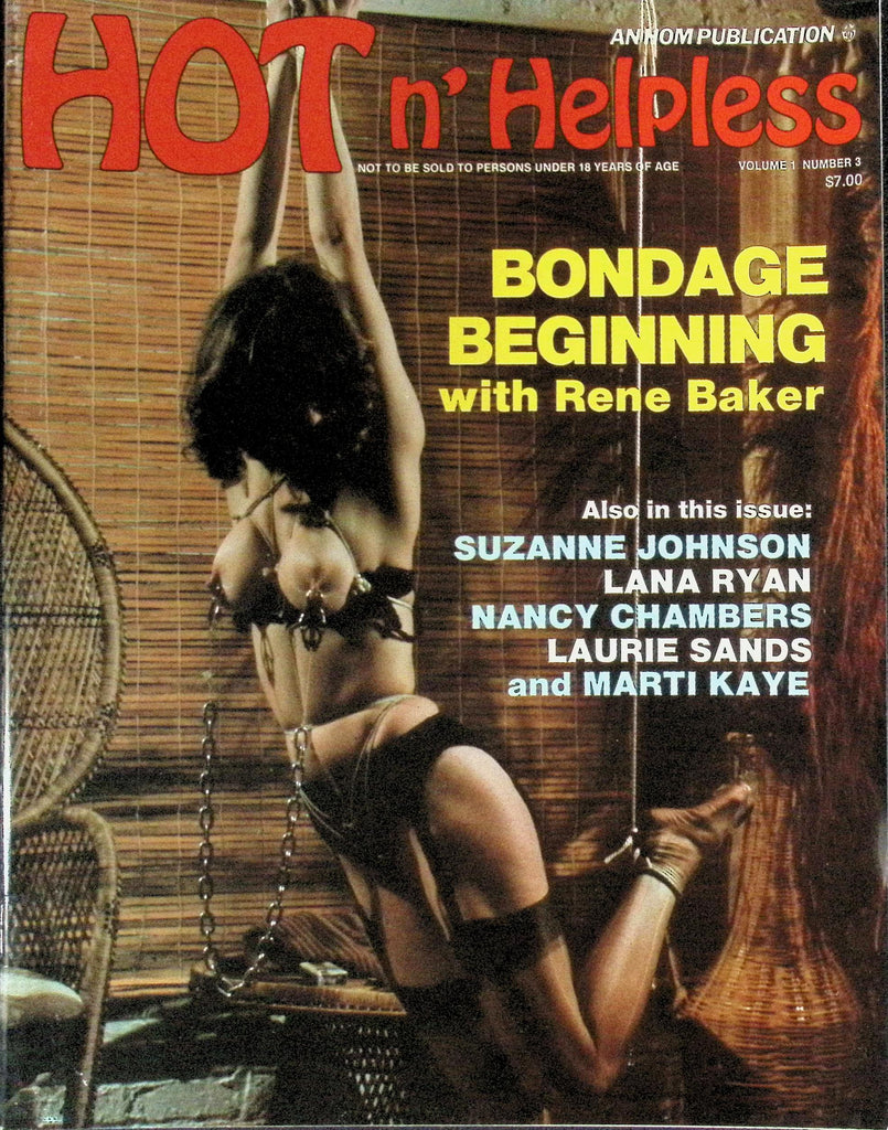 Hot N' Helpless Magazine Vol 1 #3 1980s Bondage Begging with Rene Baker 100926LLP