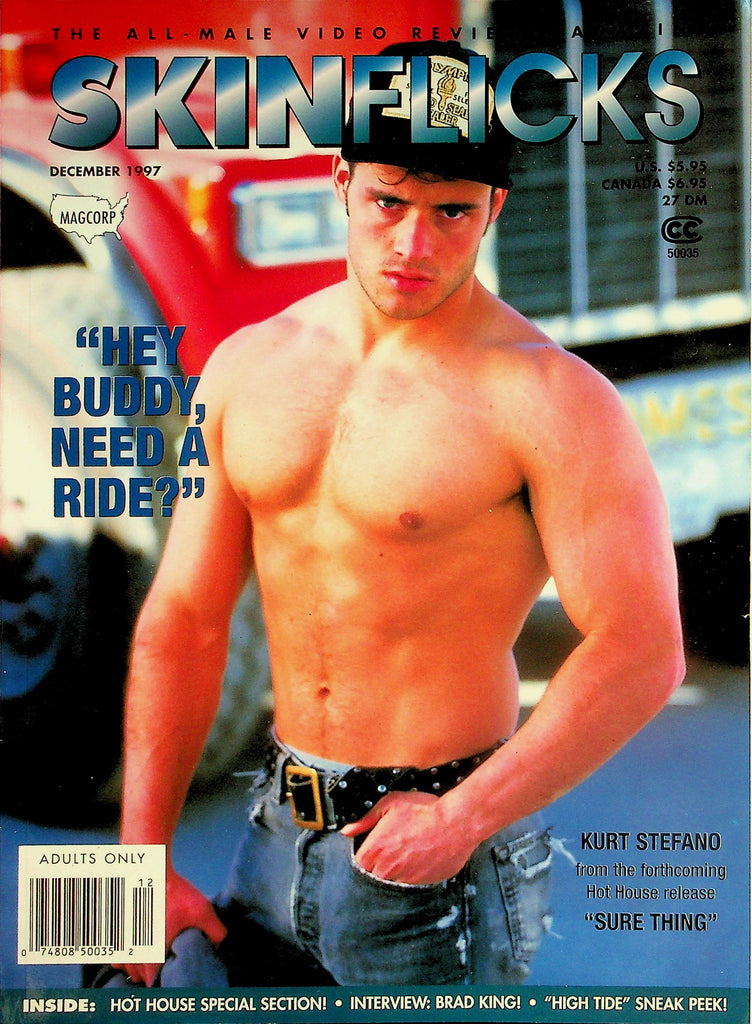 Skin Flicks Gay Magazine  Cover Guy Kurt Stefano  December 1997   Magcorp     041726lmp