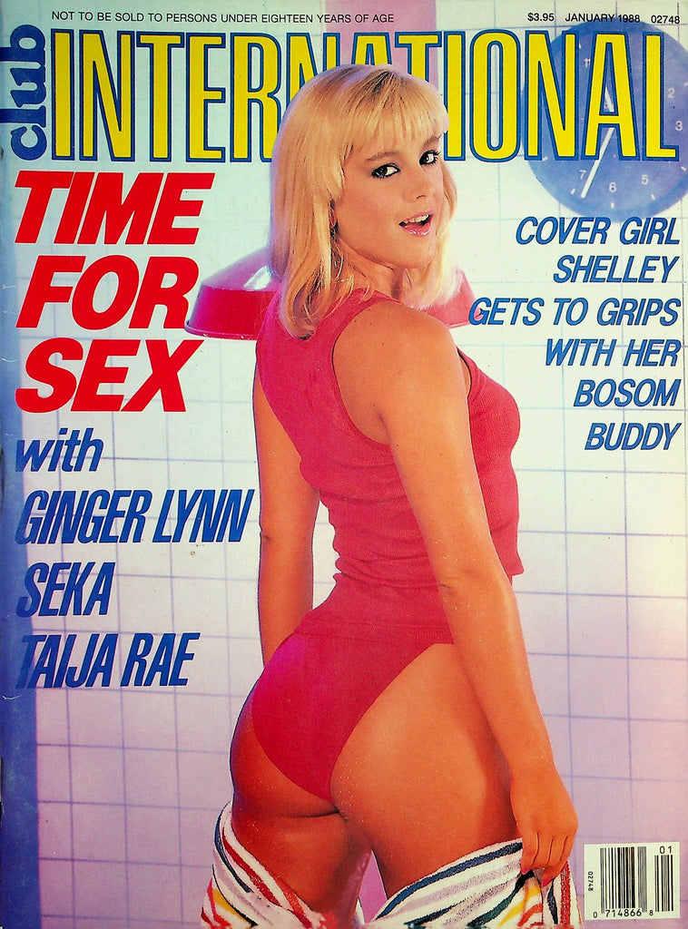 Club International Magazine  Time For Sex With Ginger Lynn, Seka, Taija Rae  January 1988   032626lmp