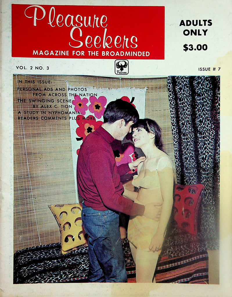 Pleasure Seekers Contact Magazine  Ads & Photos/ The Swinging Scene / A Study In Nymphomania  vol.2 #3  1970's      032724lm-p2