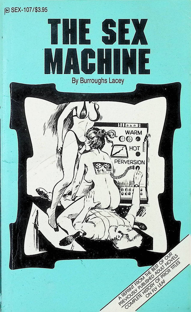 The Sex Machine by Burroughs Lacey SEX-107 1989 Reprint American Art Enterprises Adult Novel-050124AMP