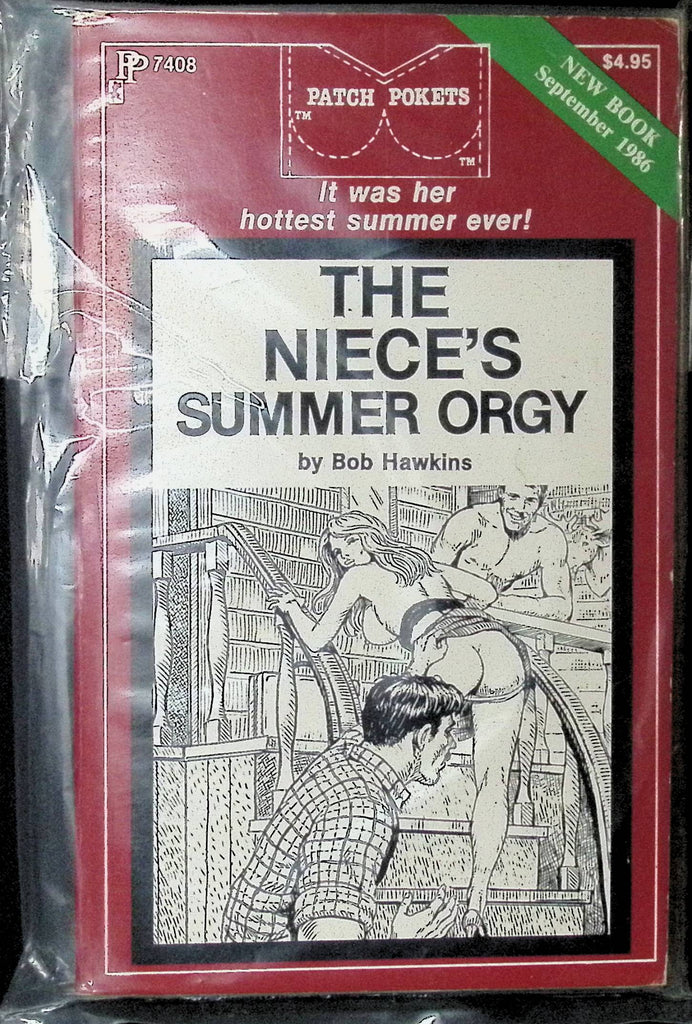 The Niece's Summer Orgy by Bob Hawkins September 1986 Pokets Book Greenleaf Classics Adult Novel-042324AMP