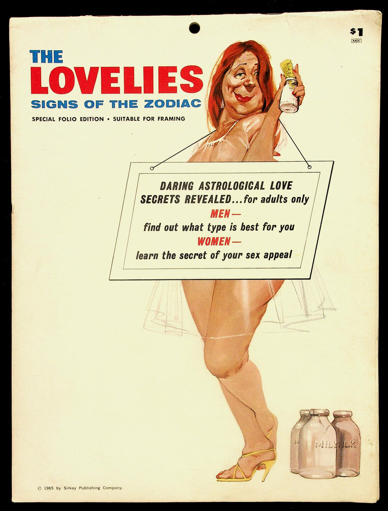 The Lovelies Pinup Adult Magazine 1965 Zodiac Edition 082426hrp-96
