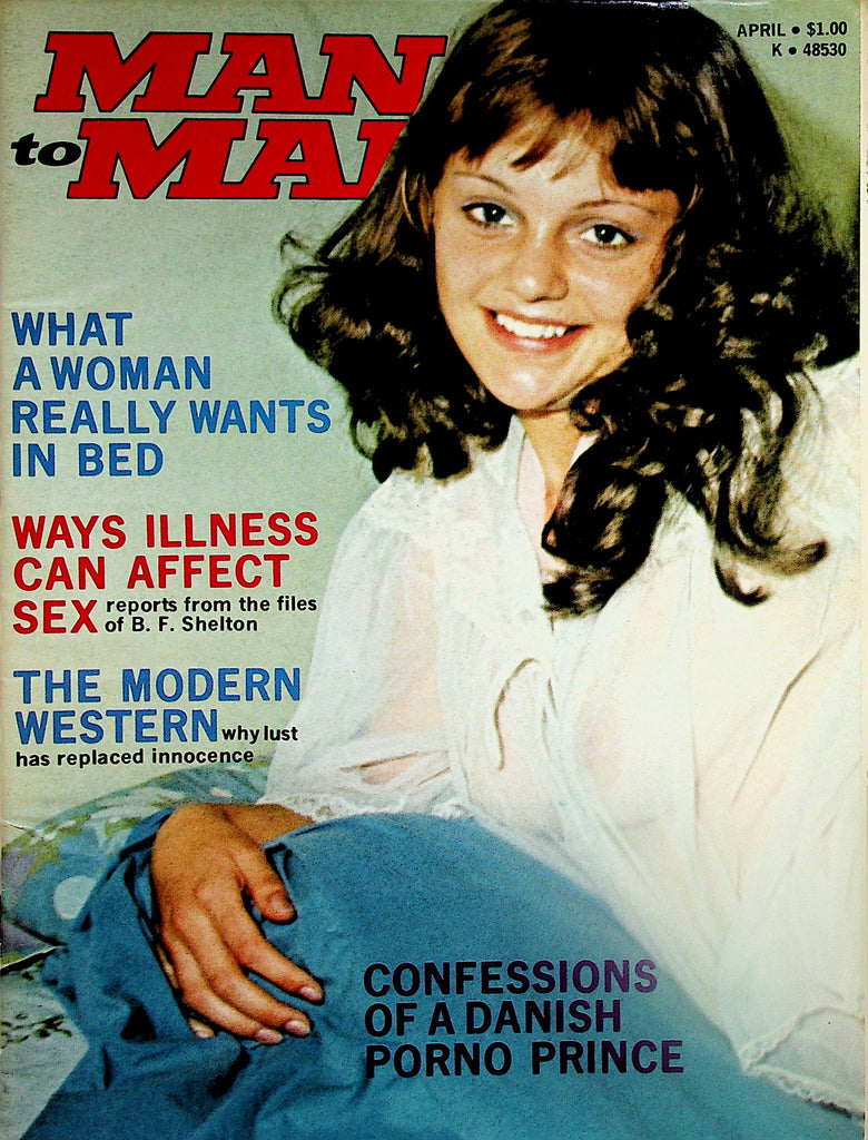 Man To Man Magazine  What A Woman Really Wants In Bed / Covergirl Carol April 1973    041224lm-p