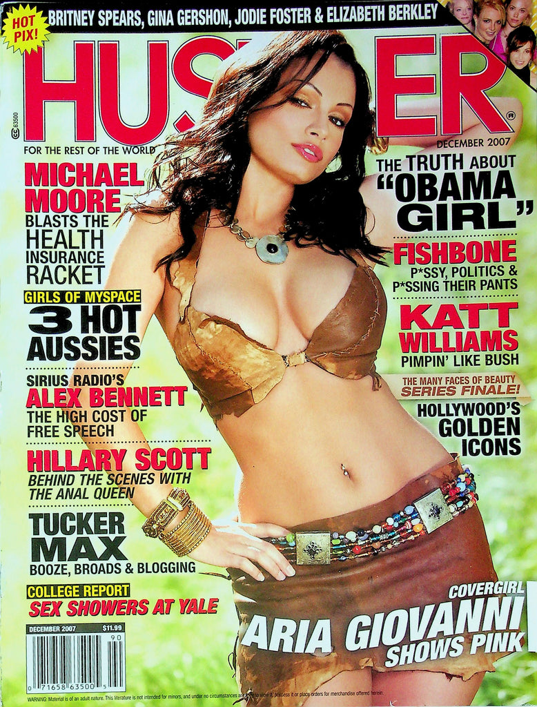 CLEARANCE Hustler Magazine Ft. Aria Giovanni & Hillary Scott December 2007 081225RP2-