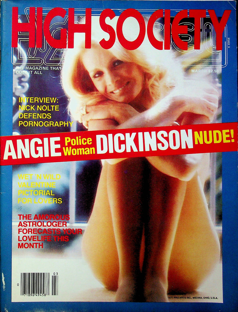 High Society Magazine Angie Dickson & Nick Nolte Interview March 1979 050323RP