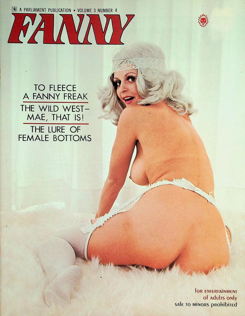 Fanny Magazine  Uschi Digard / Mae West / Lure Of Female Bottoms vol.3 #4  1974  Parliament   072226lmp-GSC