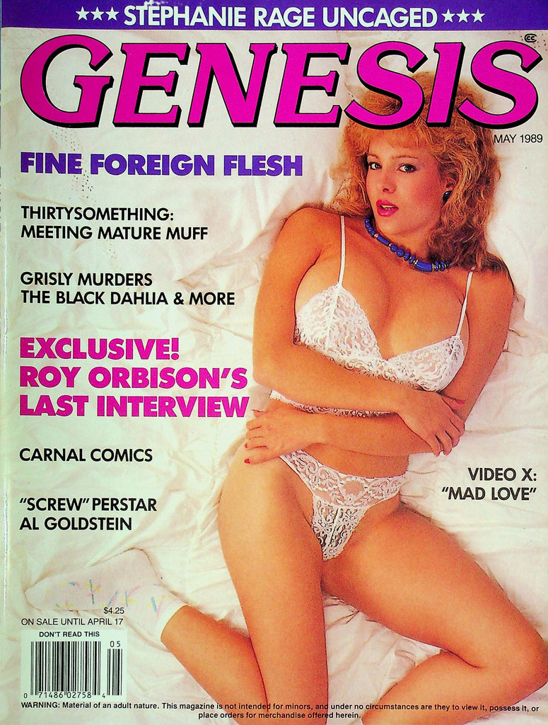 Genesis Magazine Stephanie Rage & Roy Orbison May 1989 022425RP