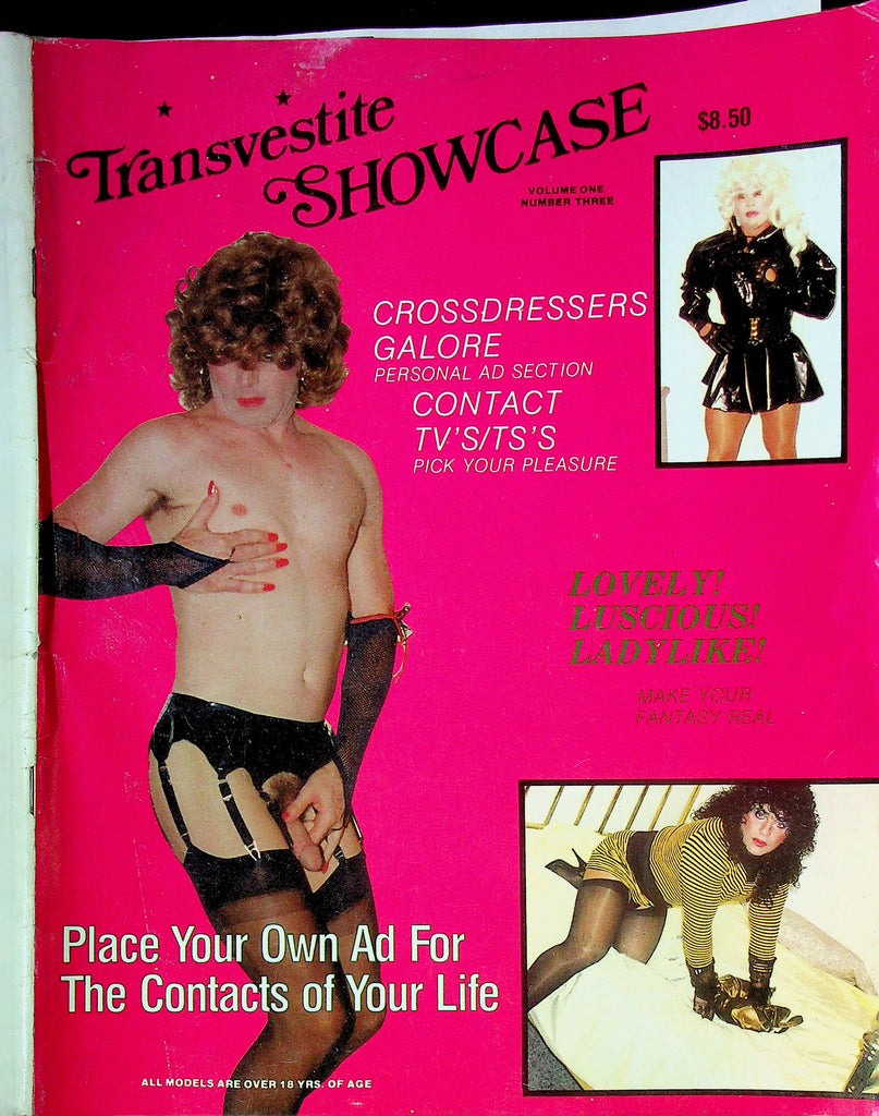 Transvestite Showcase Tranny Magazine Crossdressers Galore Vol.1 No.3 1990 092524RP