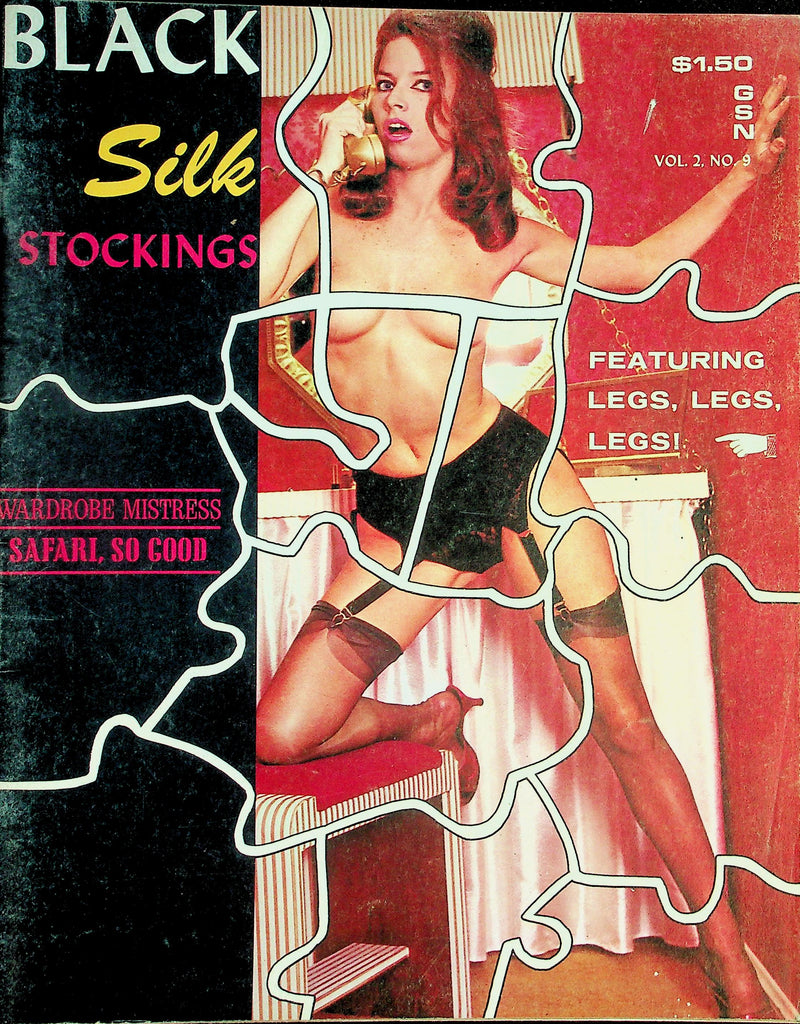 Black Silk Stockings Magazine Wardrobe Mistress / Taking A Bead On Love  vol.2 #9  1964    100526lmp-GSC