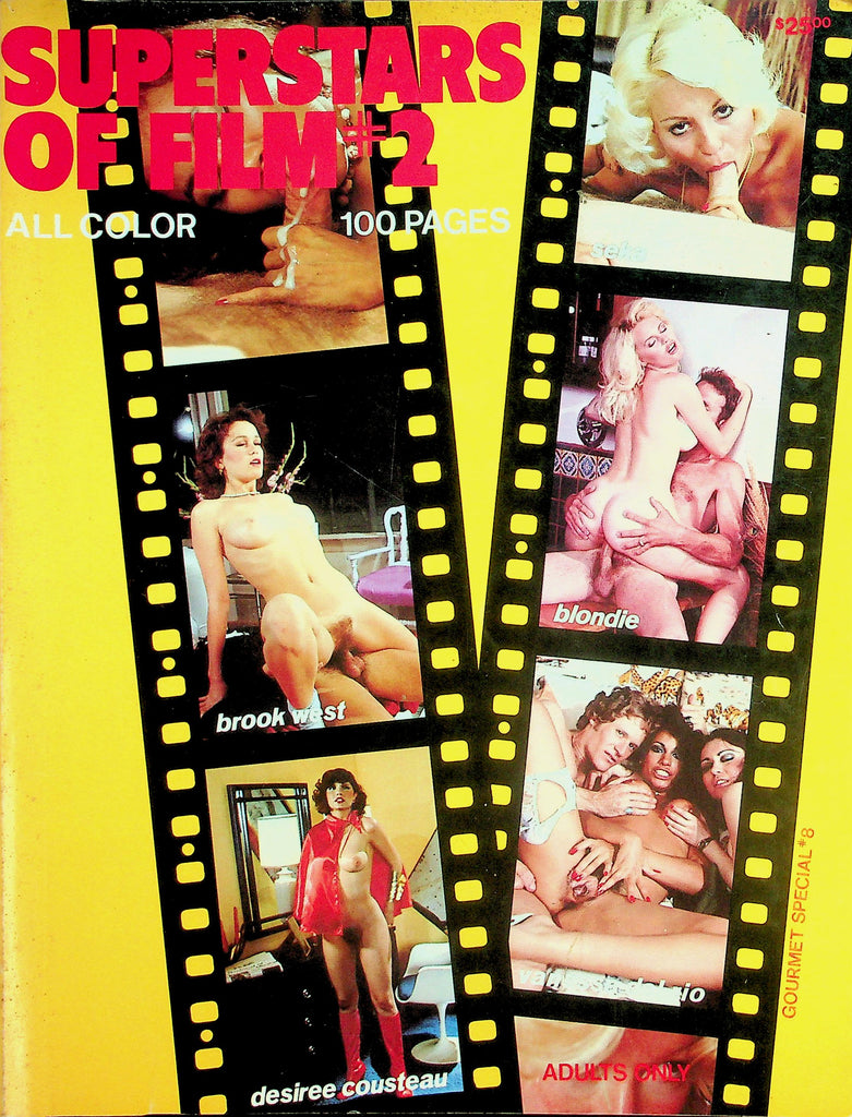 Super Stars Of Film Magazine  Seka, Blondie, Vanessa Del Rio, Desiree Cousteau & More!  100 Pages! #2 1980's Gourmet Edition   072726lmp-GSC