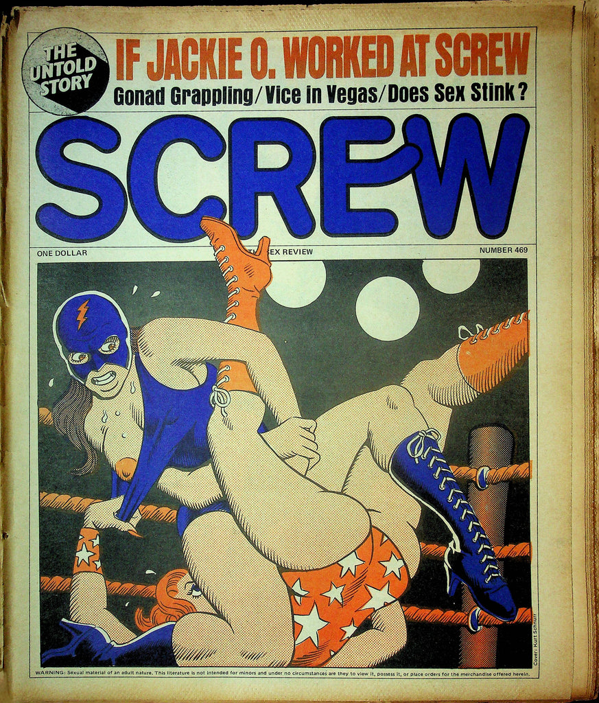 Screw Men's Newspaper If Jackie. O Worked At Screw No.469 February 27 1978 061224OSRP