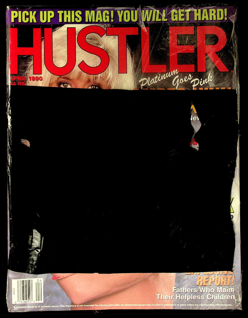 NEW Sealed Hustler Magazine - "Platinum Goes Pink" April 1990 081226hrp-46